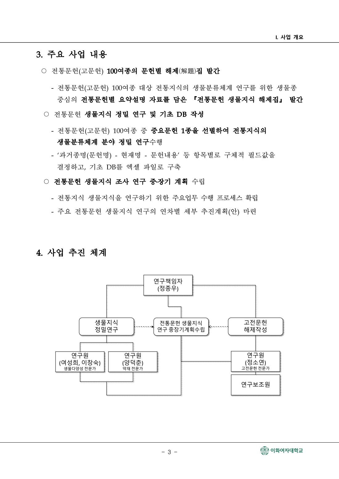 전통문헌 생물지식 조사 연구